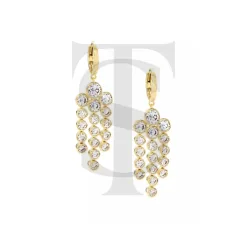 18K Gold Plated Chandelier Earrings At shinetopis